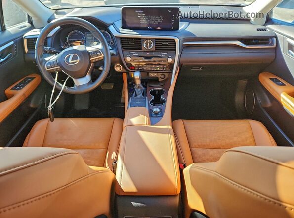 2T2HZMDA4NC340330 2022 LEXUS RX Blue Widok deski rozdzielczej
