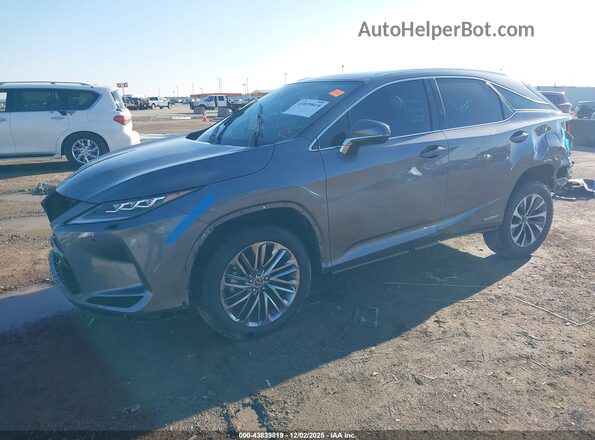 2T2JGMDA3NC085550 2022 LEXUS RX 450H Gray Vista tres cuartos delantera izquierda