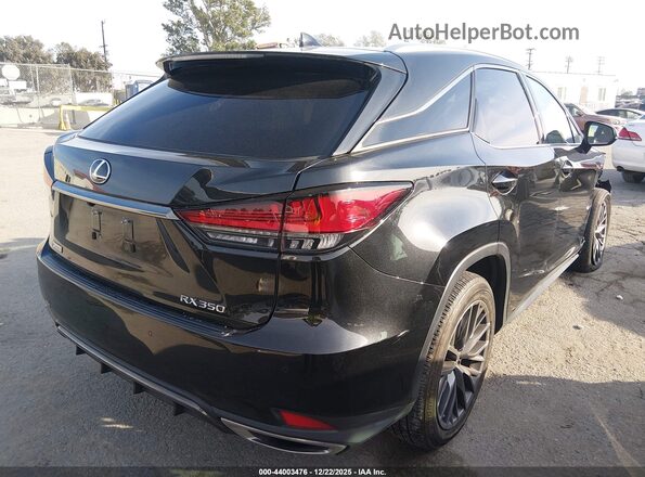 2T2YZMDAXNC350991 2022 LEXUS RX 350 Black Tył prawy