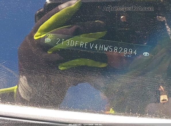 2T3DFREV4HW582894 2017 TOYOTA LIMITED Silver 