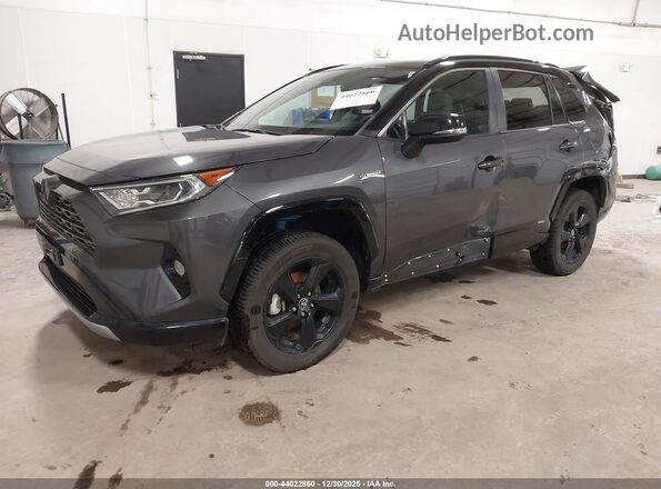 2T3E6RFV6MW022680 2021 TOYOTA RAV4 HYBRID Gray Vista tres cuartos delantera izquierda