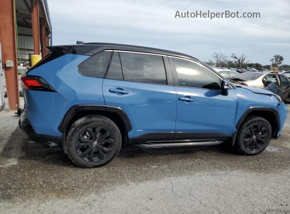 2T3E6RFV7NW035441 2022 TOYOTA RAV4 Blue Задня права чверть