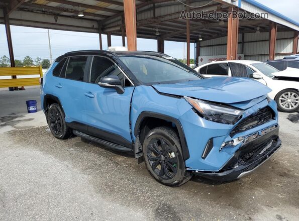 2T3E6RFV7NW035441 2022 TOYOTA RAV4 Blue Передня права чверть