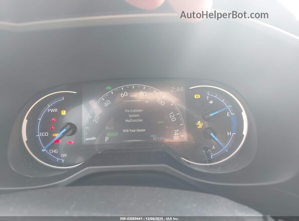 2T3EWRFV1LW081473 2020 TOYOTA RAV4 HYBRID White Հետևի նստատեղերի տեսք