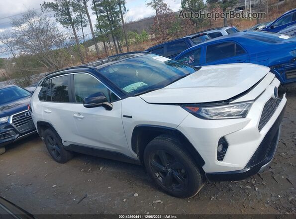 2T3EWRFV1LW081473 2020 TOYOTA RAV4 HYBRID White Սալոնի հետևի տեսք