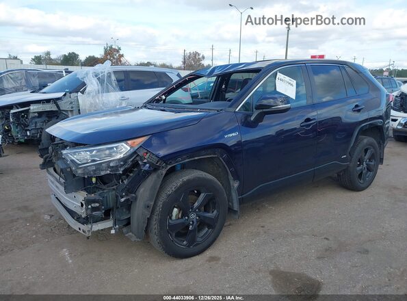 2T3EWRFV2LW098315 2020 TOYOTA RAV4 HYBRID Blue Przód lewy