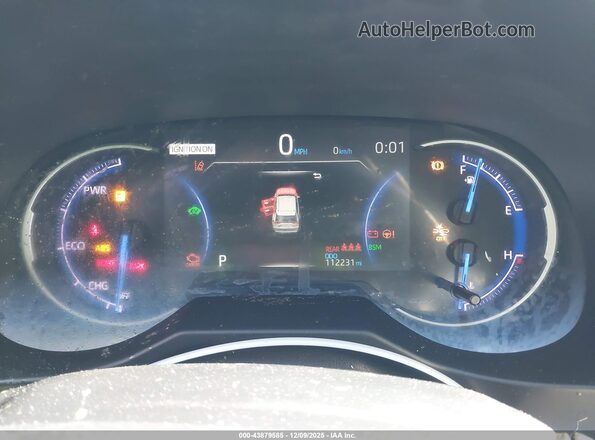 2T3EWRFV5KW041931 2019 TOYOTA RAV4 HYBRID White Вид задніх сидінь