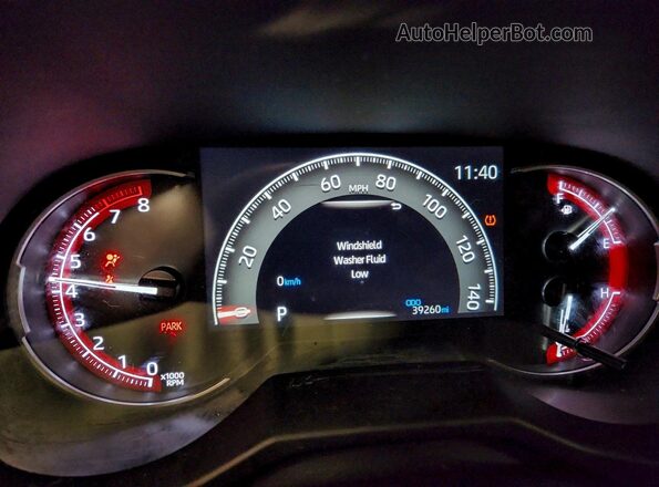 2T3F1RFV4RW435112 2024 TOYOTA LE Charcoal Instrument cluster view