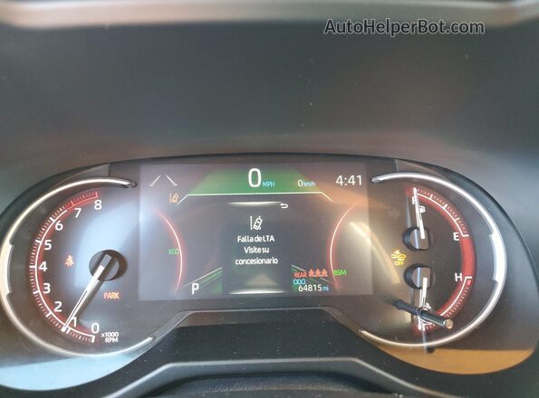 2T3J1RFV1NW257289 2022 TOYOTA RAV4 Черный Вид щитка приборов