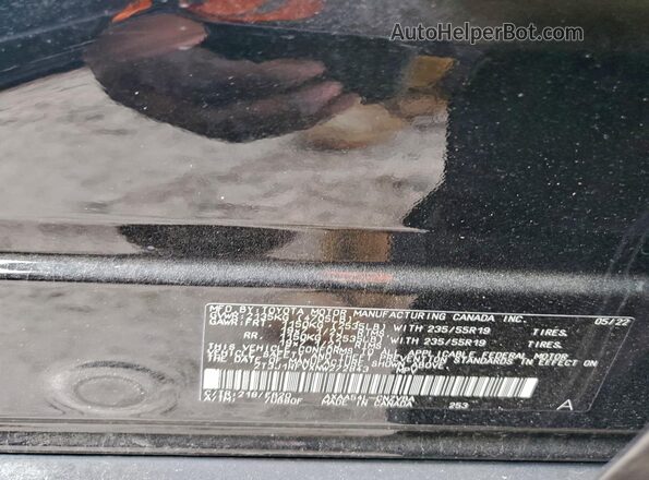 2T3J1RFVXNW272843 2022 TOYOTA RAV4 Black სალონის 360-გრადუსიანი ხედი