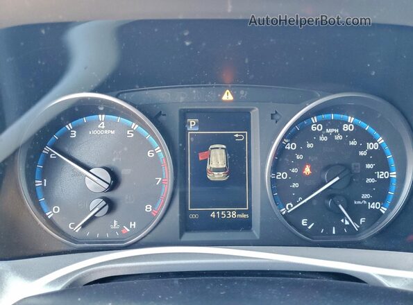 2T3RFREV4JW778877 2018 TOYOTA RAV4 Red Instrument cluster view