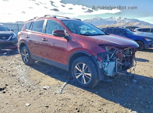2T3RFREV4JW778877 2018 TOYOTA RAV4 Red Front right