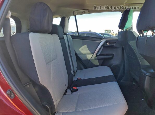 2T3RFREV4JW778877 2018 TOYOTA RAV4 Red Rear interior view