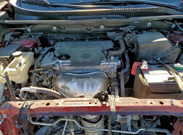 2T3RFREV4JW778877 2018 TOYOTA RAV4 Red Engine compartment view
