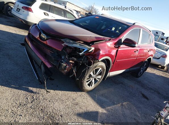2T3RFREV8JW834870 2018 TOYOTA LE Maroon Առջևի ձախ երեք քառորդ տեսարան