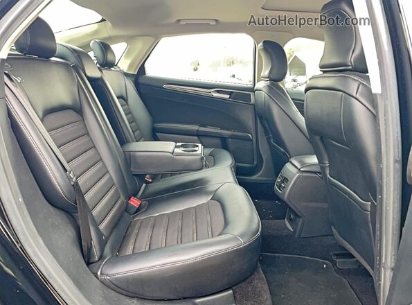3FA6P0HD2HR226412 2017 FORD FUSION Black წინა სალონის ხედი