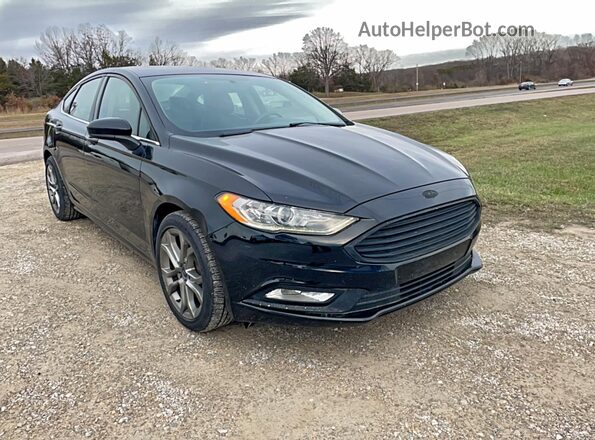 3FA6P0HD2HR226412 2017 FORD FUSION Black უკანა მარცხენა