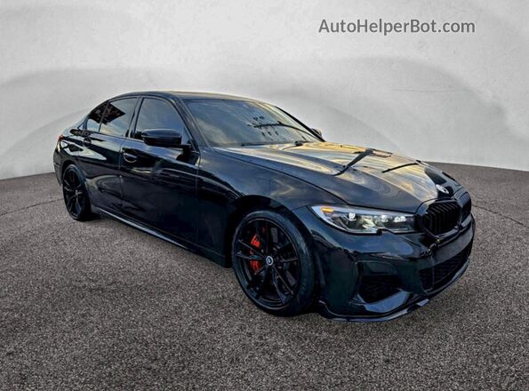 3MW5U7J09M8B60176 2021 BMW M3 Black Հետևի ձախ