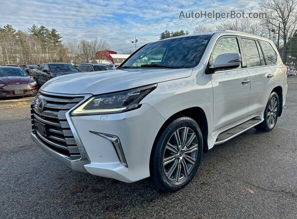 JTJHY7AXXH4233353 2017 LEXUS LX White Trasero izquierdo