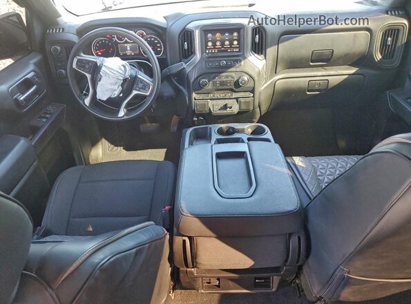 1GCPYCEH8MZ444686 2021 CHEVROLET SILVERADO Серебряный Вид щитка приборов