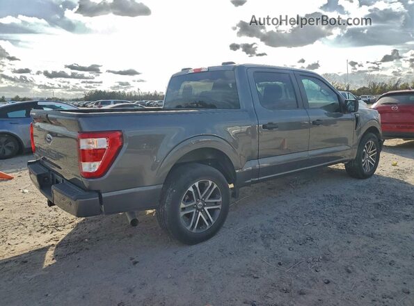 1FTEW1CP8NKD38390 2022 FORD F150 Серый Передняя правая четверть