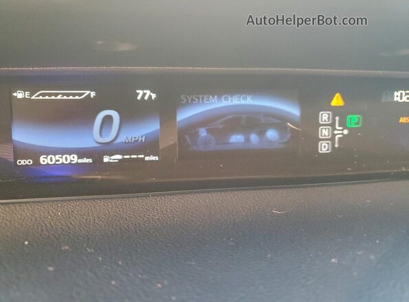 JTDBVRBD8JA004291 2018 TOYOTA MIRAI White Սարքավորումների վահանակի տեսք
