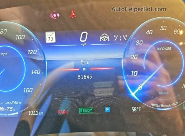 W1KCG4EB5NA011755 2022 MERCEDES-BENZ EQS White Առջևի վահանակի տեսք
