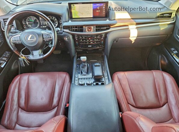 JTJDY7AX1L4316872 2020 LEXUS LX Gray ხელსაწყოთა პანელის ხედი