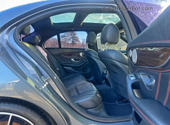 55SWF6EB1HU194958 2017 MERCEDES-BENZ C Gray წინა სალონის ხედი