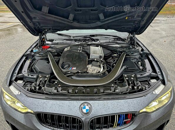WBS3U9C54HP970975 2017 BMW M4 Gray წინა სალონის ხედი