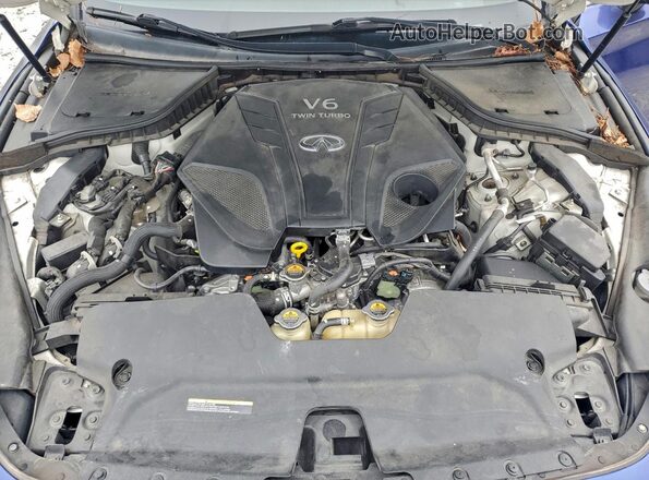JN1EV7EK1KM230283 2019 INFINITI Q60 Blue Вид підкапотного простору