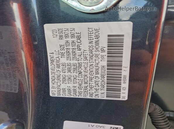 7FARS3H74RE002096 2024 HONDA CRV Charcoal 