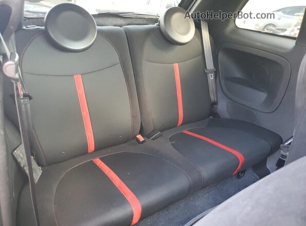 3C3CFFFH1HT598484 2017 FIAT 500 Black Вид задніх сидінь