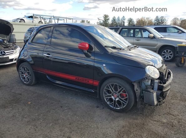 3C3CFFFH1HT598484 2017 FIAT 500 Black Передня права чверть