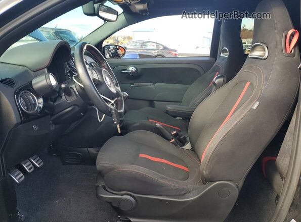 3C3CFFFH1HT598484 2017 FIAT 500 Black Вид салону спереду