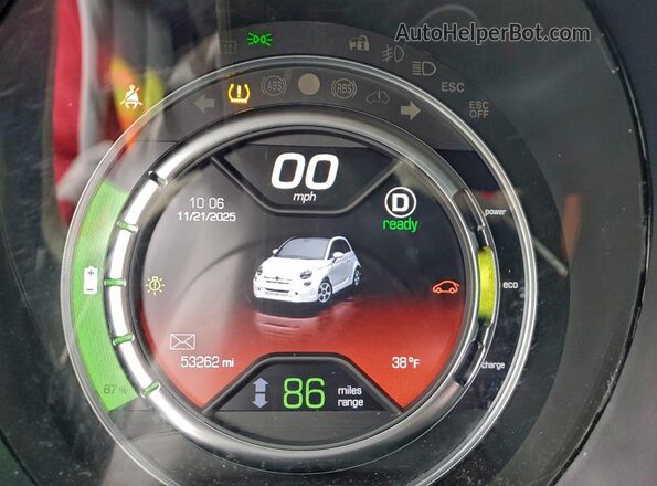 3C3CFFGE3JT369329 2018 FIAT 500 Silver Вид щитка приладів