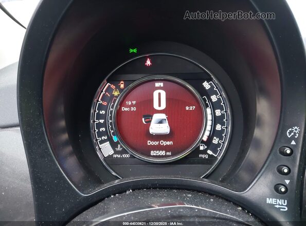 3C3CFFKR1HT553821 2017 FIAT 500 Gray Հետևի նստատեղերի տեսք