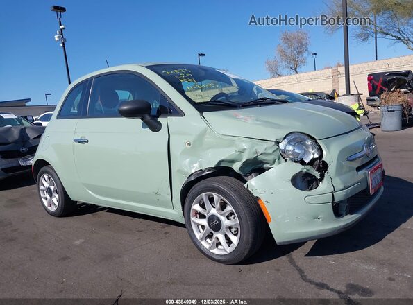 3C3CFFKR7HT700045 2017 FIAT 500 Green Front view