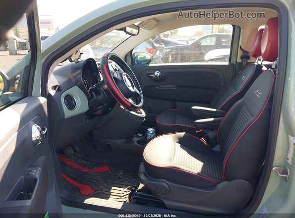 3C3CFFKR7HT700045 2017 FIAT 500 Green Front interior view