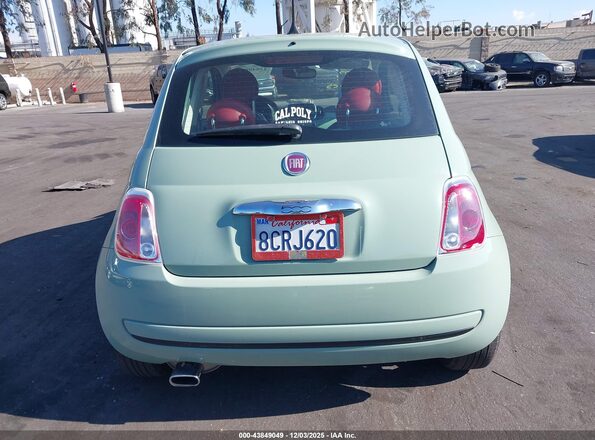 3C3CFFKR7HT700045 2017 FIAT 500 Green Rear interior view