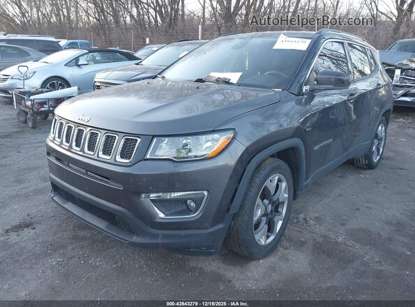 3C4NJCCB2JT193323 2018 JEEP COMPASS Gray Передня ліва чверть