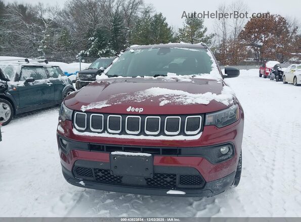 3C4NJDBB1NT130503 2022 JEEP COMPASS Red Instrument cluster view