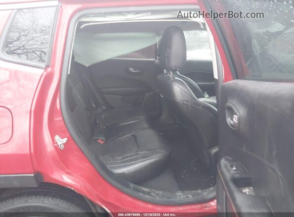 3C4NJDBB3JT191636 2018 JEEP COMPASS Red Vista de la etiqueta del VIN