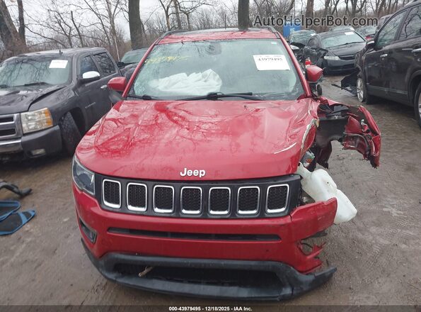 3C4NJDBB3JT191636 2018 JEEP COMPASS Red Vista interior trasera