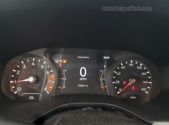 3C4NJDBB4NT231549 2022 JEEP COMPASS Black Vista del cuadro de instrumentos