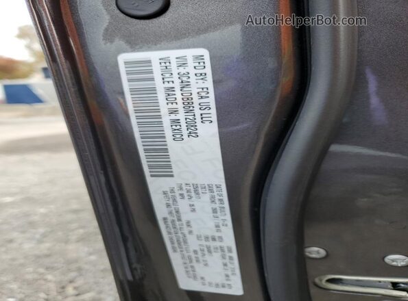 3C4NJDBB6NT208242 2022 JEEP COMPASS Gray Вид наклейки з VIN-кодом