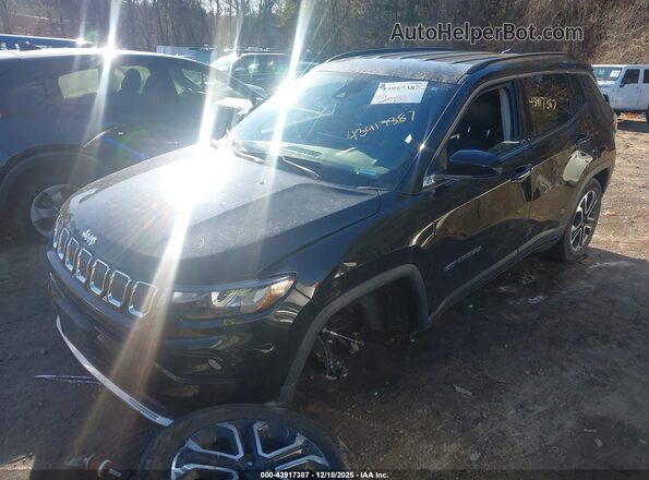 3C4NJDCB1NT189520 2022 JEEP COMPASS Black Передня ліва чверть