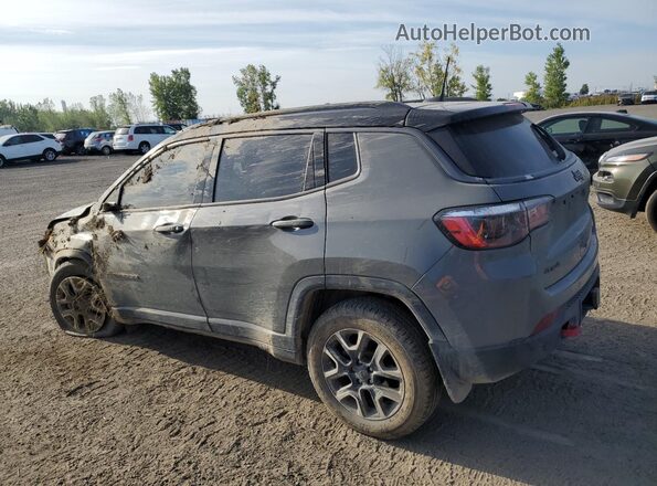 3C4NJDDB0MT602590 2021 JEEP COMPASS Gray Trasero izquierdo