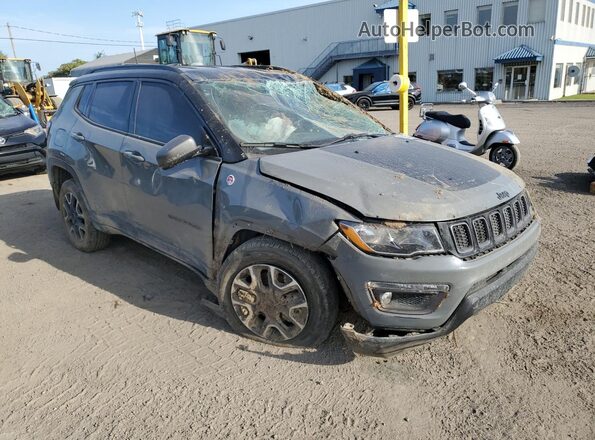 3C4NJDDB0MT602590 2021 JEEP COMPASS Gray Delantero derecho