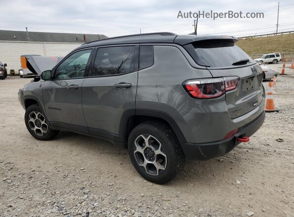 3C4NJDDBXNT105466 2022 JEEP COMPASS Gray Trasero izquierdo